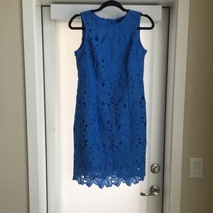 Ann Taylor Floral Lace Sheath Dress